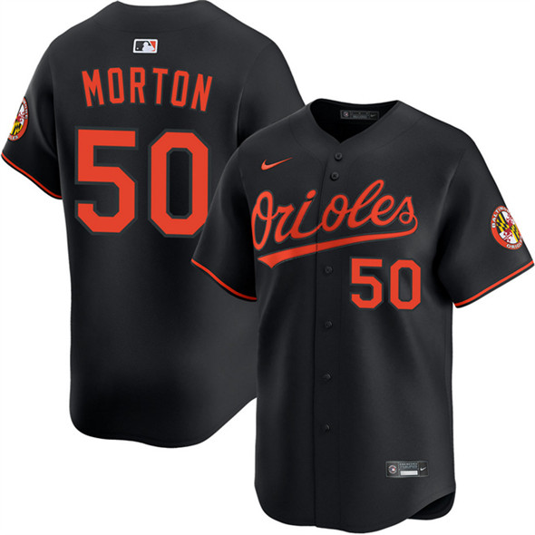 Baltimore Orioles #50 Charlie Morton Black 2025 Alternate Limited Stitched Baseball Jersey