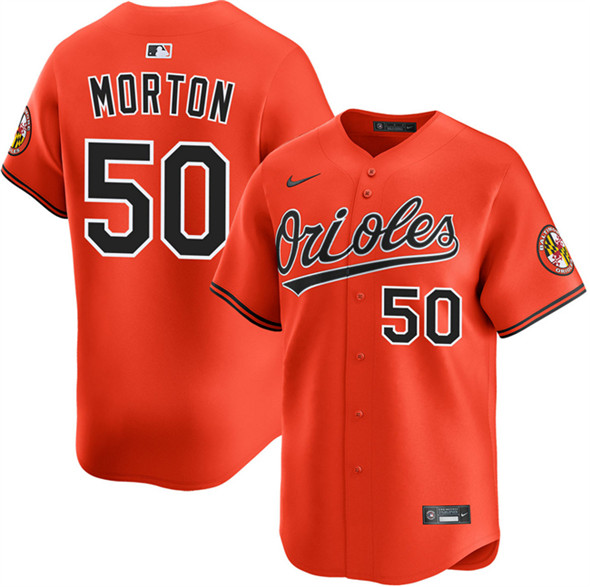 Baltimore Orioles #50 Charlie Morton Orange 2025 2nd Alternate Limited Stitched Baseball Jersey