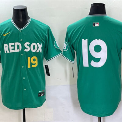 Boston Red Sox #19 Roman Anthony Green 2025 City Connect Limited Stitched Baseball Jersey