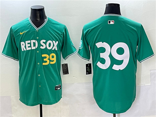 Boston Red Sox #39 Marcelo Mayer Green 2025 City Connect Limited Stitched Baseball Jersey