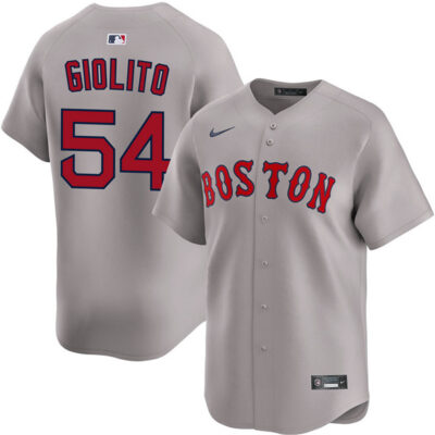 Boston Red Sox #54 Lucas Giolito Gray 2024 Away Limited Stitched Baseball Jersey