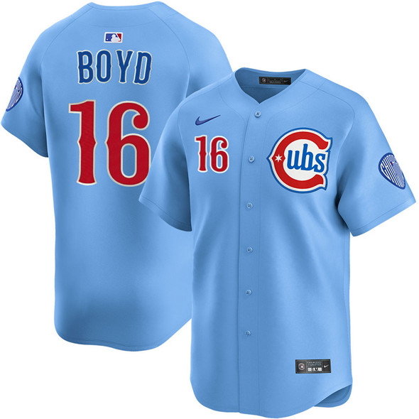 Chicago Cubs #16 Matthew Boyd Blue 2024/25 2nd Alternate Limited Stitched Baseball Jersey