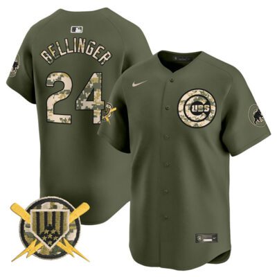 Chicago Cubs #24 Cody Bellinger Green Armed Forces Day Vapor Limited Stitched Baseball Jersey