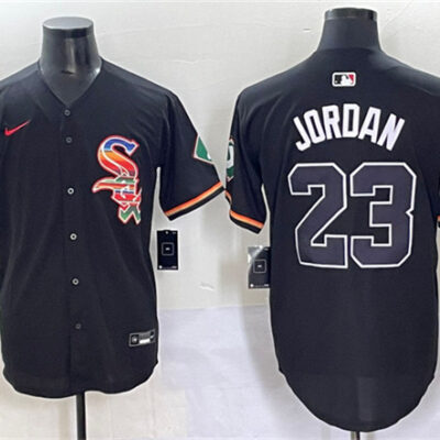 Chicago White Sox #23 Michael Jordan Black Mexico Limited Stitched Baseball Jersey