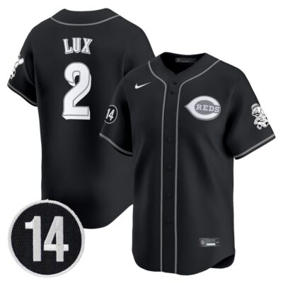Cincinnati Reds 2025 Lights Out Vapor Premier Limited Jersey - Pete Rose Patch Stitched Gavin Lux