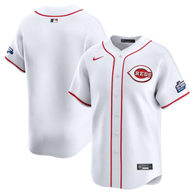 Cincinnati Reds Blank White 2025 Speedway Classic Home Limited Stitched Baseball Jersey