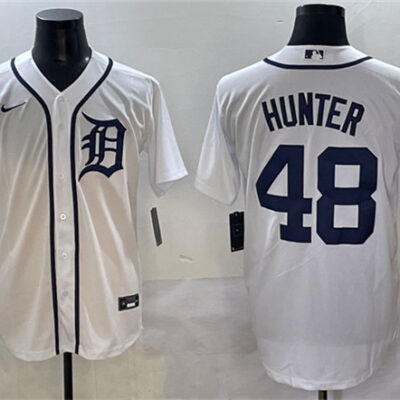 Detroit Tigers #48 Brant Hurter White Cool Base Stitched Baseball Jersey