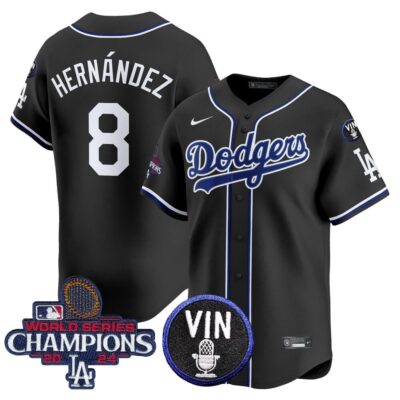 Los Angeles Dodgers 2025 Lights Out Vapor Premier Limited Jersey Stitched Kike Hernandez