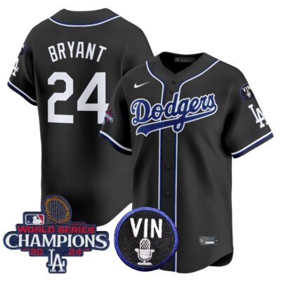 Los Angeles Dodgers 2025 Lights Out Vapor Premier Limited Jersey Stitched Kobe Bryant