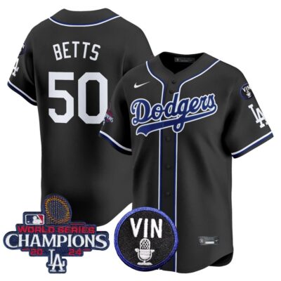 Los Angeles Dodgers 2025 Lights Out Vapor Premier Limited Jersey Stitched Mookie Betts