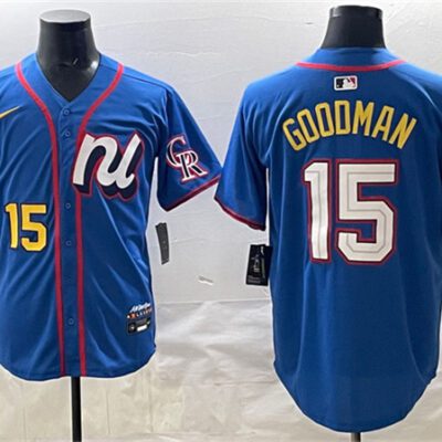 National League #15 Hunter Goodman Blue 2025 All-Star Edition Limited Stitched Baseball Jersey