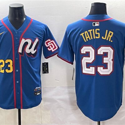 National League #23 Fernando Tatis Jr. Blue 2025 All-Star Edition Limited Stitched Baseball Jersey