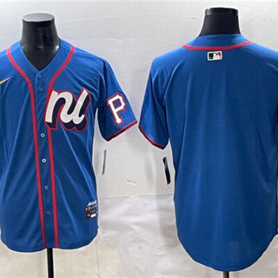 National League Pittsburgh Pirates Blank Blue 2025 All-Star Edition Limited Stitched Baseball Jersey