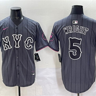 New York Mets #5 David Wright Navy City Connect Stitched Baseball Jersey