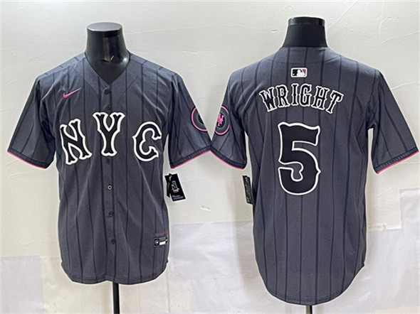 New York Mets #5 David Wright Navy City Connect Stitched Baseball Jersey