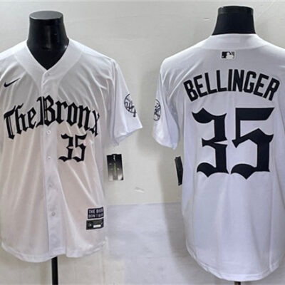 New York Yankees #35 Cody Bellinger White 'Gothic Legacy Edition' Vapor Premier Limited Stitched Baseball Jersey