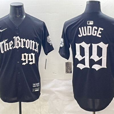 New York Yankees #99 Aaron Judge Black 'Gothic Legacy Edition' Vapor Premier Limited Stitched Baseball Jersey