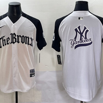 New York Yankees Team Big Logo White/Black 'Gothic Legacy Edition' Vapor Premier Limited Stitched Baseball Jersey