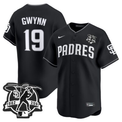 San Diego Padres 2025 Lights Out Vapor Premier Limited Jersey Stitched Tony Gwynn