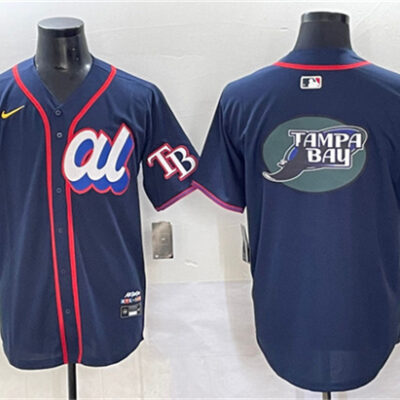 Tampa Bay Rays #2 Yandy Díaz White Cool Base Stitched Baseball Jersey