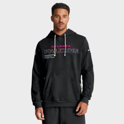Atlanta Falcons 2025 NFL Crucial Catch Sideline Standard Issue Dri-FIT Hoodie - Black