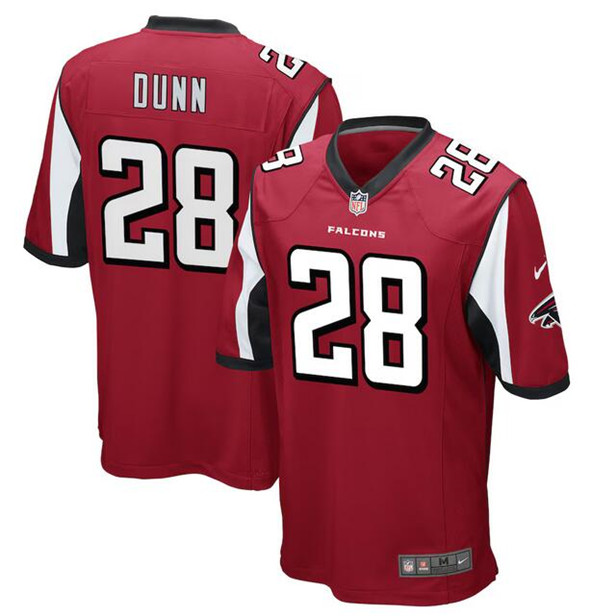 Atlanta Falcons #28 Warrick Dunn Red Stitched Game Jersey