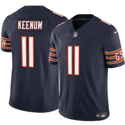Chicago Bears #11 Case Keenum Navy 2025 F.U.S.E. Vapor Untouchable Limited Football Stitched Jersey
