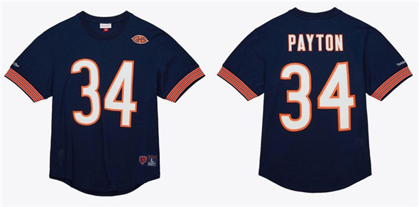 Chicago Bears #34 Walter Payton Navy Limited Football Stitched Jersey