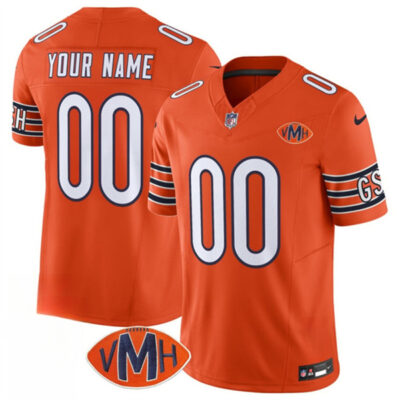 Chicago Bears Active Player Custom Orange 2025 F.U.S.E. With VMH Patch Vapor Untouchable Limited Football Stitched Jersey