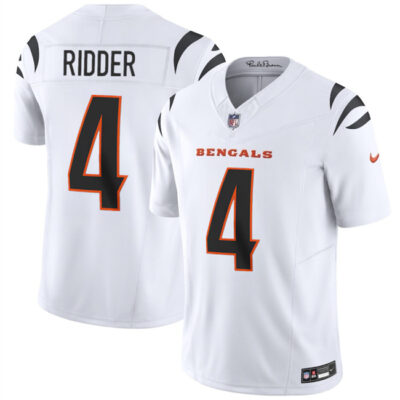 Cincinnati Bengals #4 Desmond Ridder White 2025 F.U.S.E. Vapor Untouchable Limited Football Stitched Jersey
