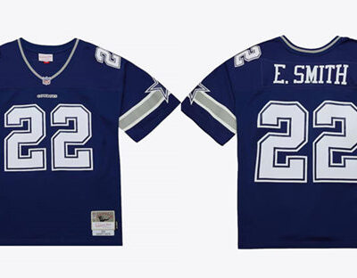 Dallas Cowboys #22 Emmitt Smith Navy 1996 Limited Football Stitched Jersey