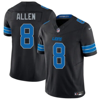 Detroit Lions #8 Kyle Allen Black 2025 F.U.S.E. Vapor Limited Football Stitched Jersey