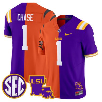 Ja'Marr Chase Cincinnati Bengals Split Vapor Limited Jersey - Ja'Marr Chase
