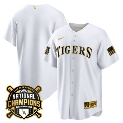 LSU Tigers 2023 National Champions Gold Cool Jersey - Team