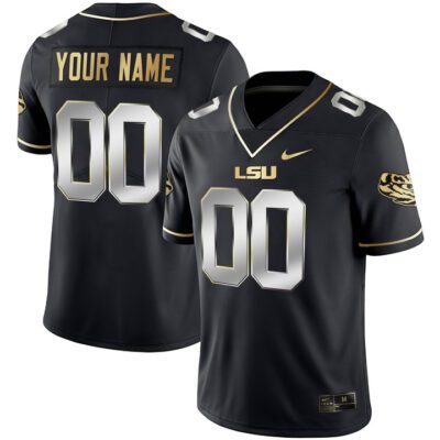 LSU Tigers Custom Name & Number Jersey - Men Black Limited