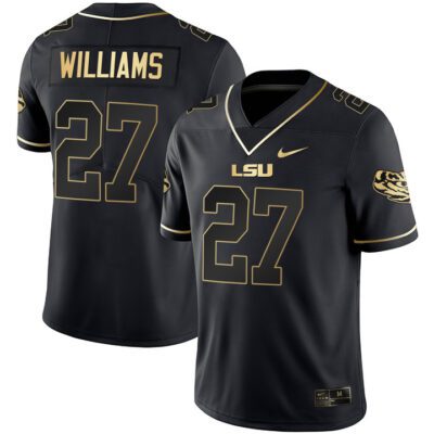 Men's LSU Black Limited & Gold Vapor Jersey - Black Gold Josh Williams
