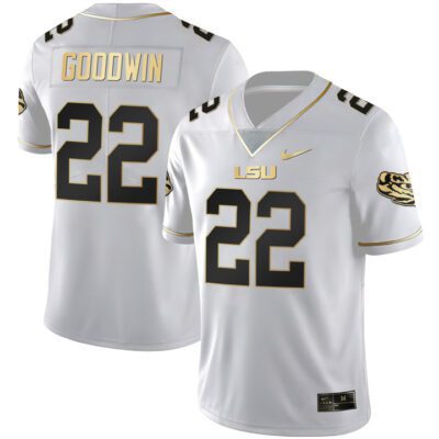 Men's LSU Black Limited & Gold Vapor Jersey - White Gold Armoni Goodwin