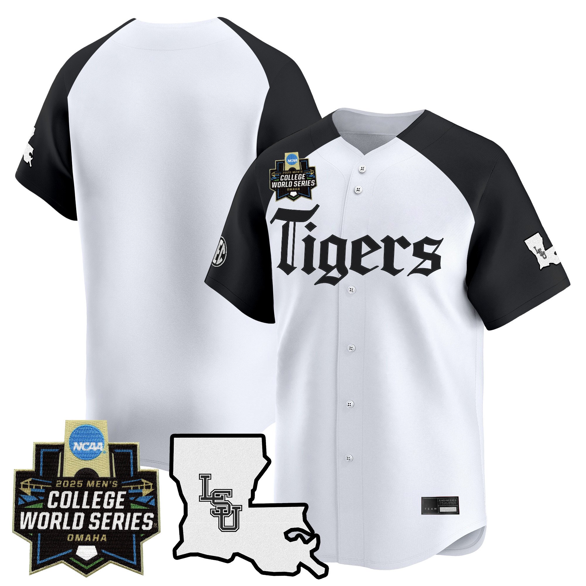 Men's LSU Tigers 2025 World Series 'Gothic Geaux Edition' Vapor Premier Limited Jersey - Alternate Team