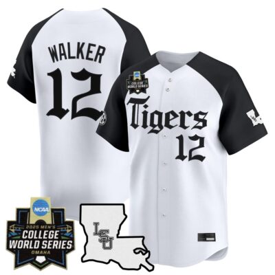 Men's LSU Tigers 2025 World Series 'Gothic Geaux Edition' Vapor Premier Limited Jersey - Alternate Todd Walker