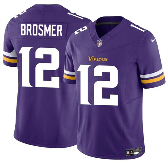 Minnesota Vikings #12 Max Brosmer Purple 2025 F.U.S.E. Vapor Untouchable Limited Football Stitched Jersey