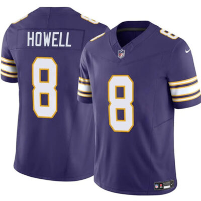 Minnesota Vikings #8 Sam Howell Purple 2023 F.U.S.E. Throwback Vapor Untouchable Limited Football Stitched Jersey