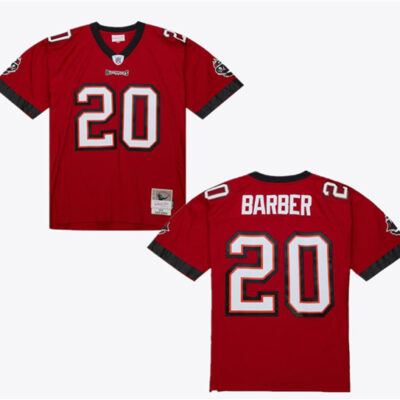 Tampa Bay Buccaneers #20 Ronde Barber Red 2002/23 Throwback Football Stitched Jersey