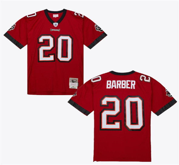 Tampa Bay Buccaneers #20 Ronde Barber Red 2002/23 Throwback Football Stitched Jersey