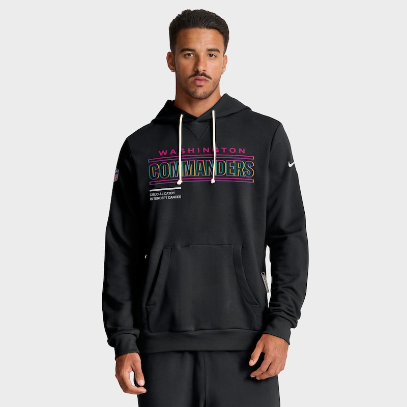 Washington Commanders 2025 NFL Crucial Catch Sideline Standard Issue Dri-FIT Hoodie - Black