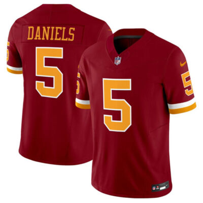 Washington Commanders #5 Jayden Daniels Burgundy 2025 F.U.S.E. Throwback Limited Football Stitched Jersey