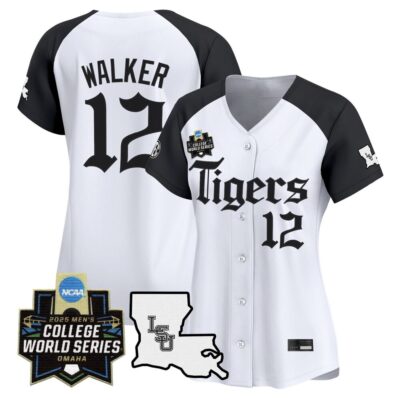 Women's LSU Tigers 2025 World Series 'Gothic Geaux Edition' Vapor Premier Limited Jersey - Alternate Todd Walker