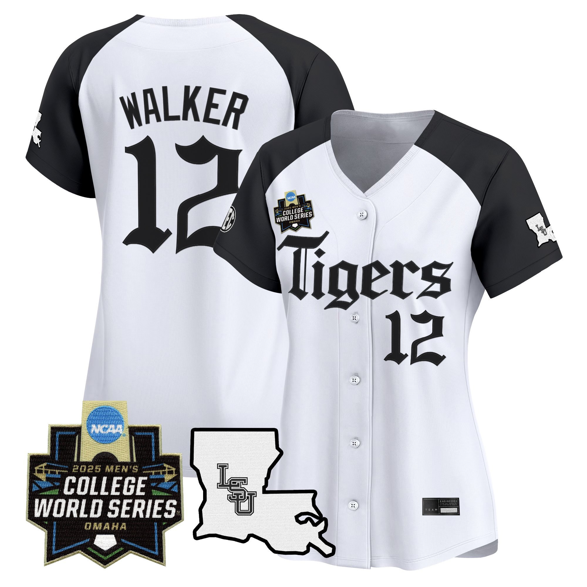 Women's LSU Tigers 2025 World Series 'Gothic Geaux Edition' Vapor Premier Limited Jersey - Alternate Todd Walker