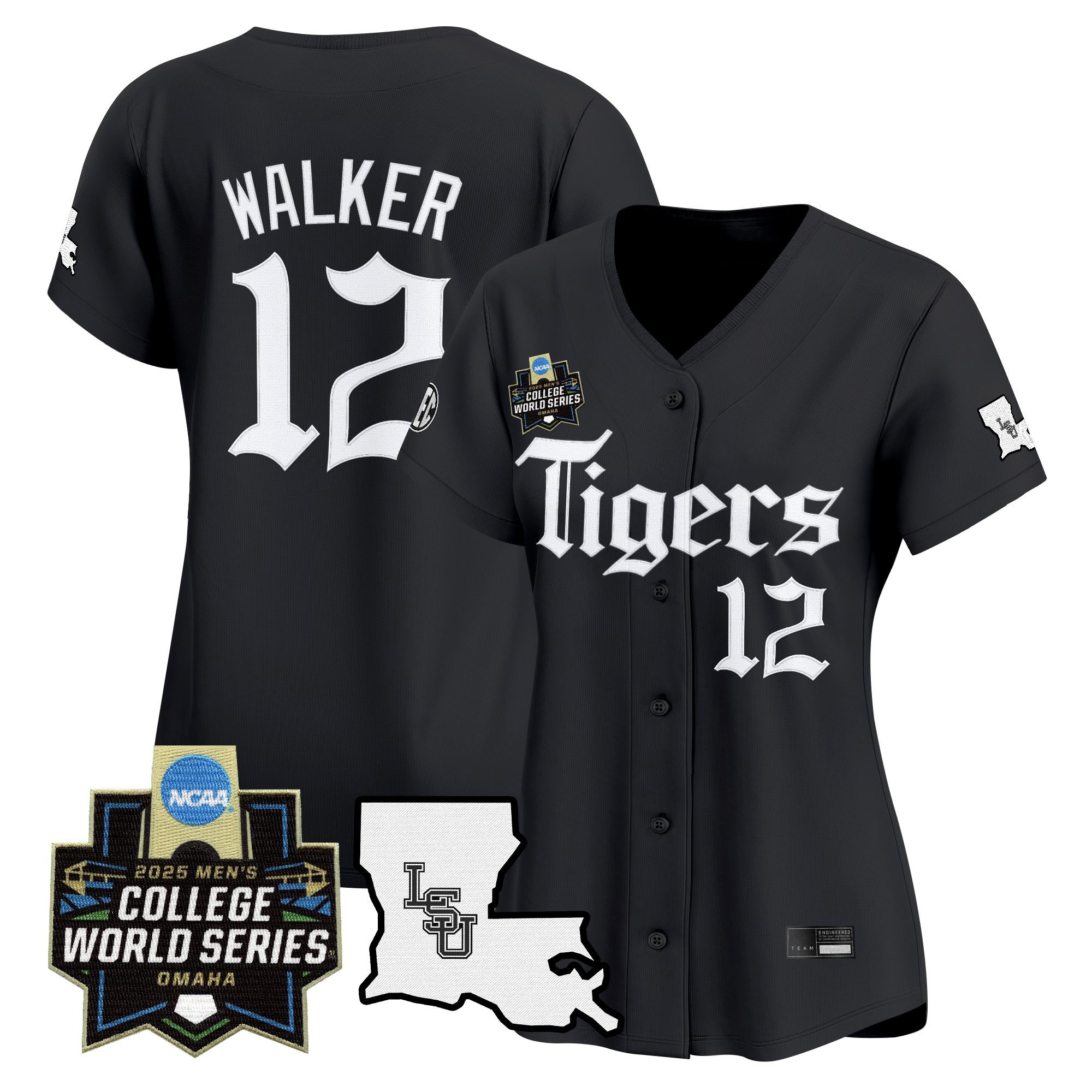 Women's LSU Tigers 2025 World Series 'Gothic Geaux Edition' Vapor Premier Limited Jersey - Black Todd Walker