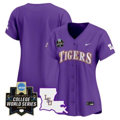 Women's LSU Tigers 2025 World Series Vapor Premier Limited Jersey - Purple Team