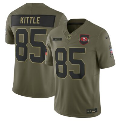 George Kittle San Francisco 49ers 2025 Salute to Service Limited Jersey - Olive